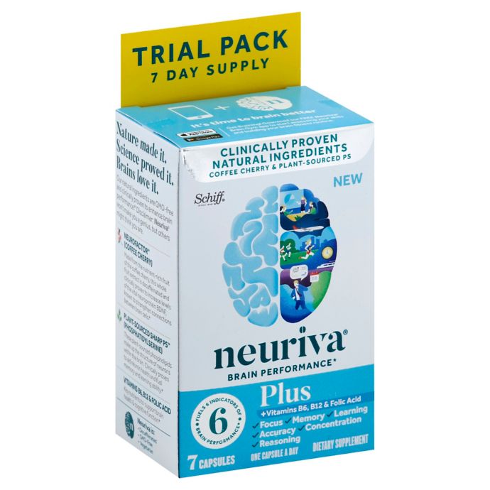 Neuriva Brain Performance Plus 7 Day Trial Pack 7 Count Dietary Supplement Capsules Bed Bath Beyond