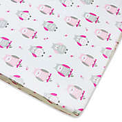 Wendy Bellissimo&trade; Mix & Match Owl Fitted Crib Sheet in Grey/Pink