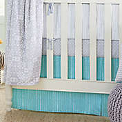 Wendy Bellissimo&trade; Mix & Match Dotted Stripe Crib Skirt in Teal