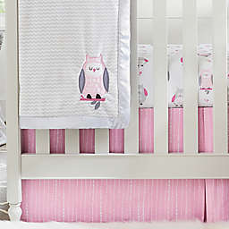 Wendy Bellissimo&trade; Mix & Match Dotted Stripe Crib Skirt in Pink