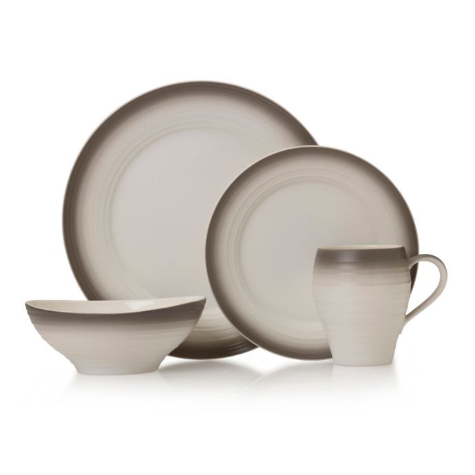 Mikasa® Swirl Ombre Dinnerware Collection in Mocha Bed Bath and