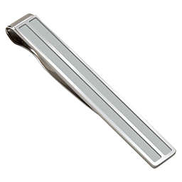 M-Clip® Stainless Steel Double Pocket Channel Accent Inlay Tie Bar