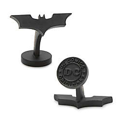 DC Comics™ Batman Dark Knight Satin Black Logo Cufflinks