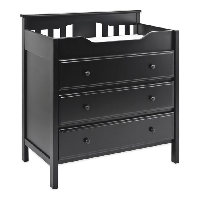 Davinci Jayden 3 Drawer Changer Dresser In Ebony Bed Bath Beyond