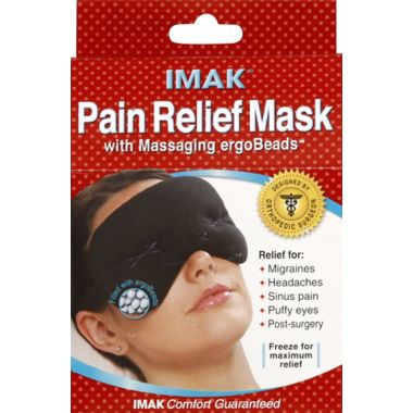 IMAK&reg; Pain Relief Mask with Massaging ErgoBeads. View a larger version of this product image.