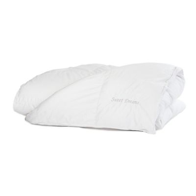 The Pillow Bar Sweet Dreams Embroidered 700 Down Duvet Insert In