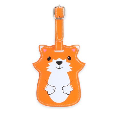 fox luggage tag