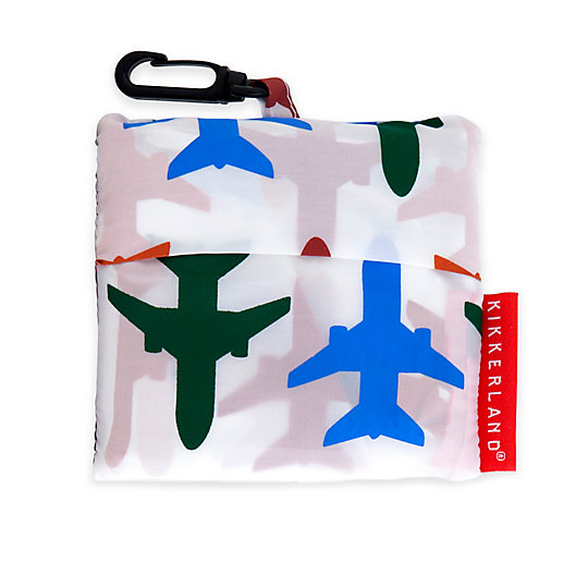 Alternate image 1 for Kikkerland® Design Airplane Travel Laundry Bag in White