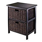 Alternate image 0 for Winsome Trading Omaha Storage Rack with 2 Baskets in Black/Chocolate