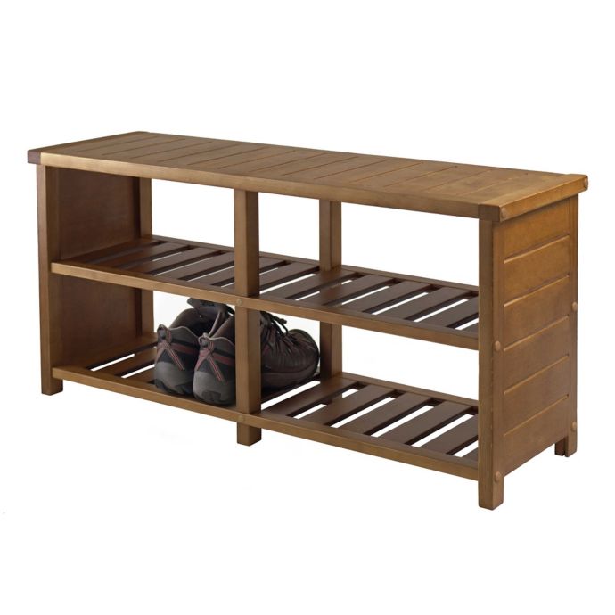 Winsome Trading Keystone Shoe Storage Bench Bed Bath Beyond