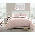 Alternate image 1 for Morgan Home Recycled T-Shirt Jersey 2-Piece Twin Duvet Cover Set in Pink