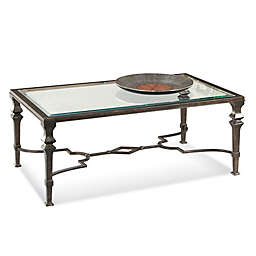 Bassett Mirror Company Lido Rectangle Cocktail Table in Bronze