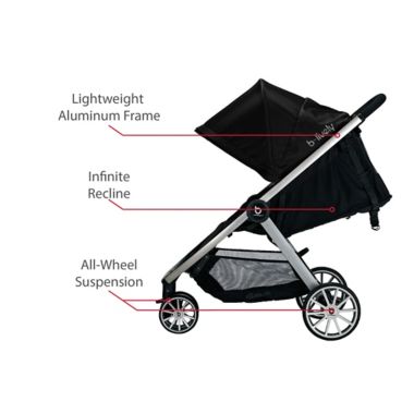 Britax&reg; B-Lively&trade; Stroller in Raven. View a larger version of this product image.
