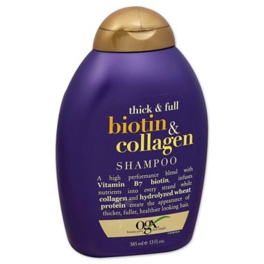 OGX&reg; 13 fl. oz. Thick & Full Biotin & Collagen Shampoo. View a larger version of this product image.