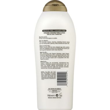 OGX&reg; 25.4 fl. oz. Nourishing Conditioner in Coconut Milk. View a larger version of this product image.
