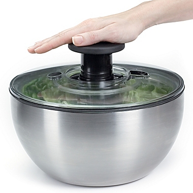 OXO SteeL&reg; Salad Spinner. View a larger version of this product image.