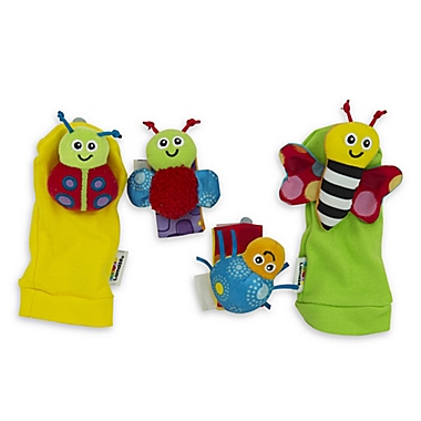 Lamaze&reg; Gardenbug 4-Piece Foot Finder and Wrist Rattle Set. View a larger version of this product image.