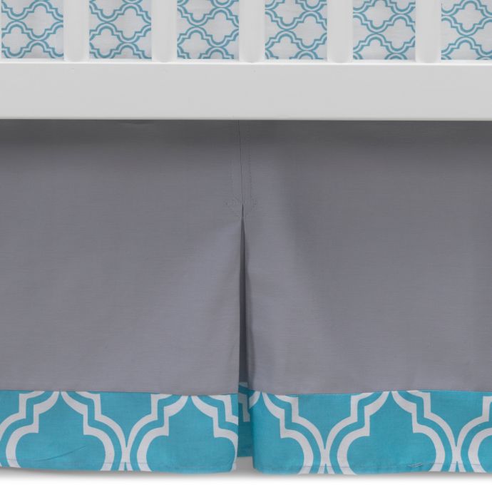 Lambs Ivy Mix Match Ryan Pleated Crib Skirt In Grey Buybuy Baby