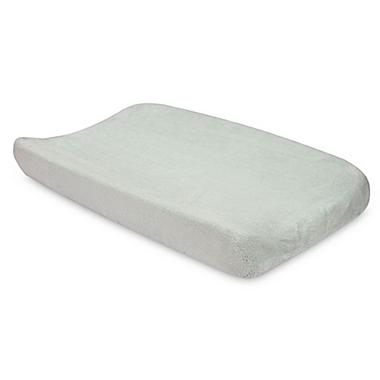 Trend Lab&reg; Plush Changing Pad Cover in Grey. View a larger version of this product image.