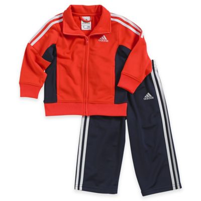 adidas tracksuit black red stripes