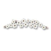 Dogwood Swag Soft Colors 32-Inch x 8-Inch Metal Wall Art