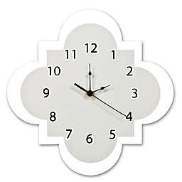 Trend Lab® Quatrefoil Wall Clock in Grey