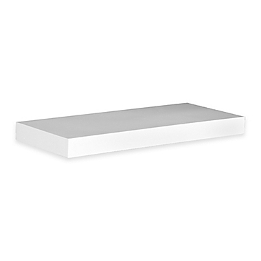Floating Shelf In White, Bed Bath And Beyond Canada Floating Shelves