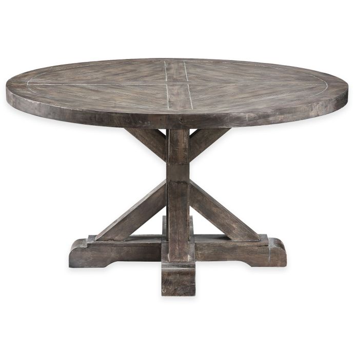 Stein World Bridgeport Round Cocktail Table In Weathered