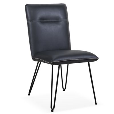 Modus Furniture Crossroads Demi Hairpin Leg Upholstered Dining Chairs in Cobalt (Set of 2)