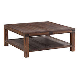 Modus Furniture Meadow Solid Wood Coffee Table in Brick