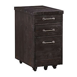 Modus Yosemite Solid Wood Rollling File Cabinet in Cafe