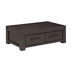 Modus Furniture Heath 2-Drawer Coffee Table in Grey
