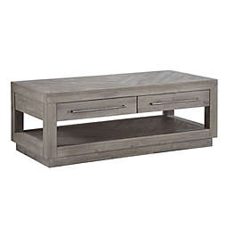 Modus Furniture Alexandra 2-Drawer Solid Wood Coffee Table in Rustic Tawny