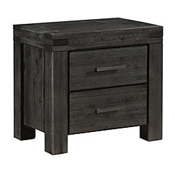 Modus Furniture Meadow 2-Drawer Nightstand in Graphite