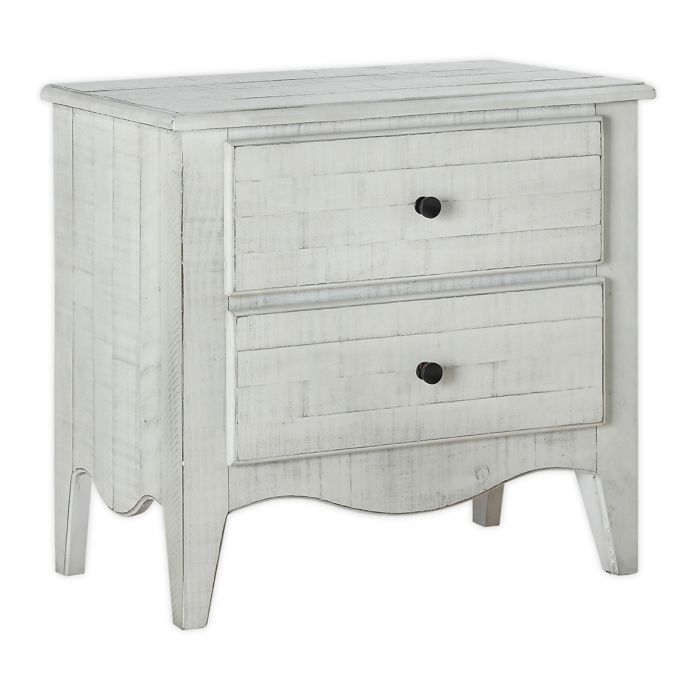 Modus Furniture Ella Nightstand In White Wash Bed Bath Beyond