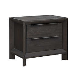 Modus Furniture Chloe 2-Drawer Nightstand in Basalt Grey