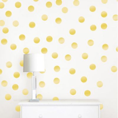 gold wall dots
