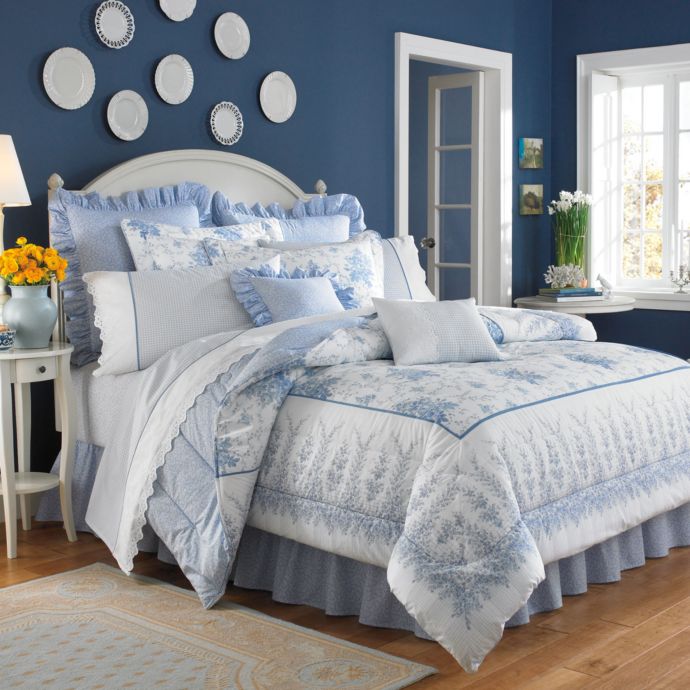 Laura Ashley® Sophia Comforter Set | Bed Bath & Beyond