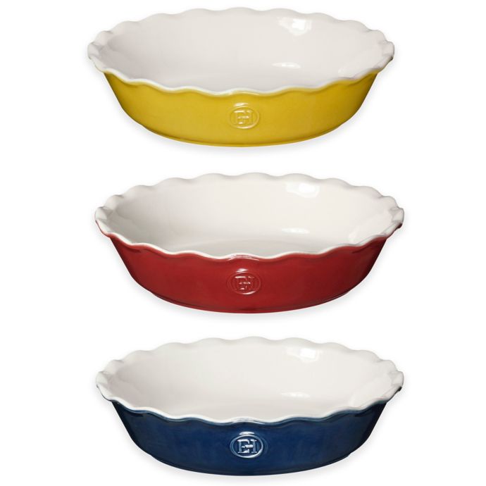 9 Yellow Emile Henry Made In France HR Modern Classics Pie Dish Pie, Tart & Quiche Pans Kitchen
