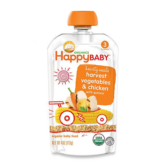 Alternate image 1 for Happy Baby™ Hearty Meals 4 oz. Stage 3 Organic Baby Food in Chick Chick