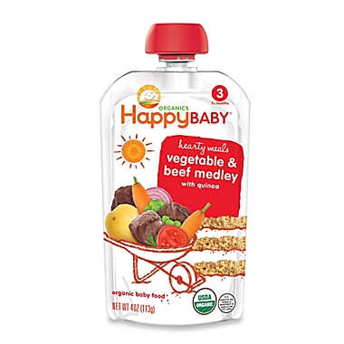 Happy Baby&trade; Hearty Meals 4 oz. Stage 3 Organic Baby Food in Beef Stew. View a larger version of this product image.