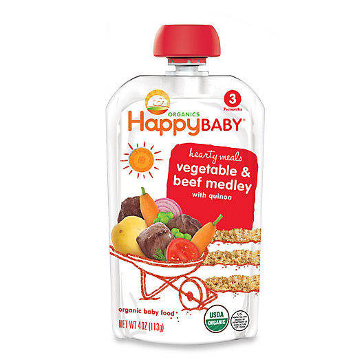 Alternate image 1 for Happy Baby™ Hearty Meals 4 oz. Stage 3 Organic Baby Food in Beef Stew