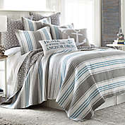 Provincetown Reversible King Quilt in Grey