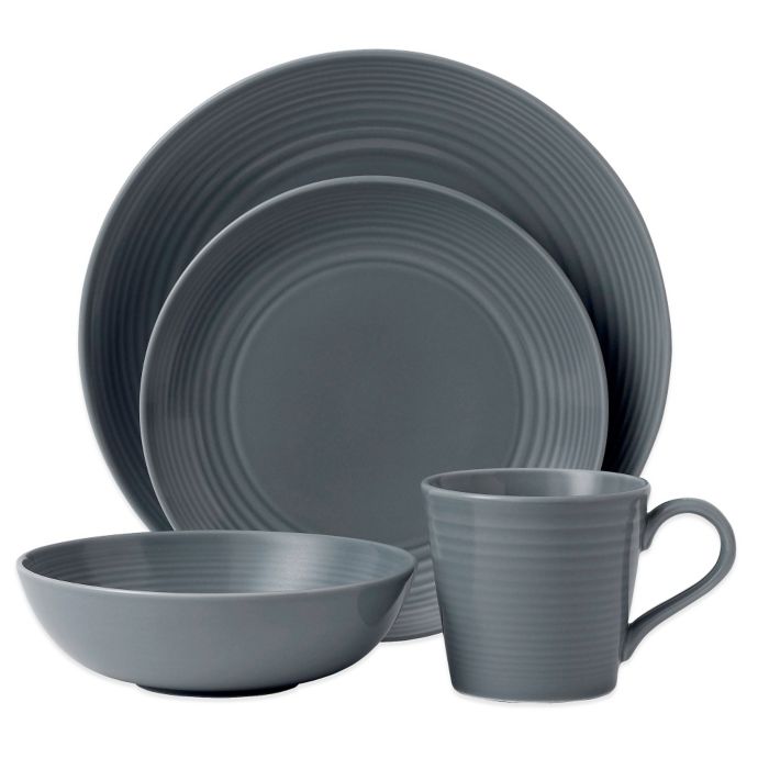Gordon Ramsay by Royal Doulton® Maze Dinnerware Collection in Dark Grey Bed Bath and Beyond Canada