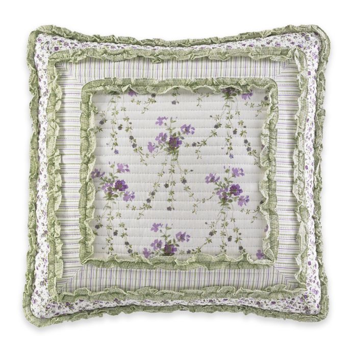 Laura Ashley® Lavinia Square Throw Pillow Bed Bath and Beyond Canada