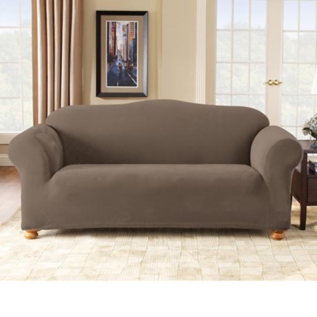 Sure Fit Stretch Pixel Corduroy 1, Sure Fit Stretch Leather Two Piece Sofa Slipcover