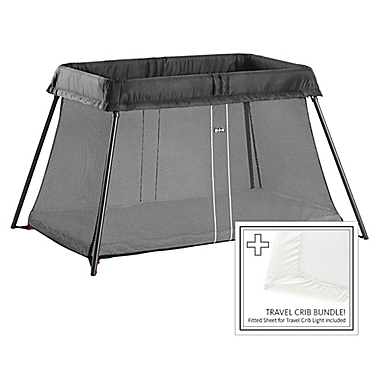 BABYBJÖRN&reg; Travel Crib Light Bundle in Black. View a larger version of this product image.