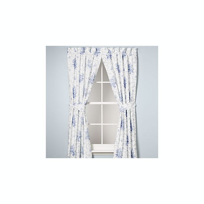 Laura Ashley Sophia 84 Inch Drapery Panel Pair Bed Bath Beyond