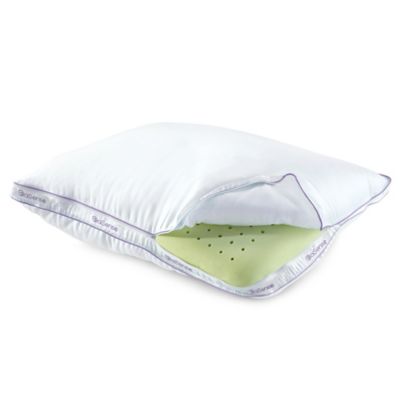brookstone biosense memory foam classic pillow with better than down