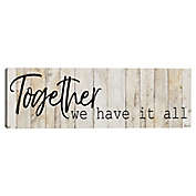 Together 12-Inch x 36-Inch Canvas Wall Art